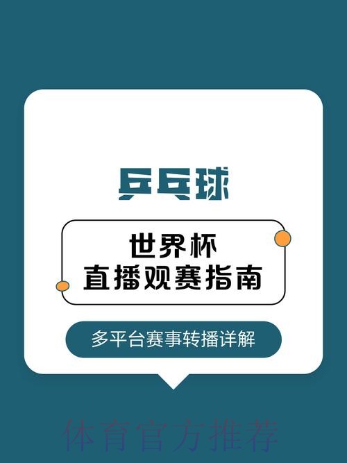 2026乒乓世界杯直播：观赛指南与赛事亮点详解